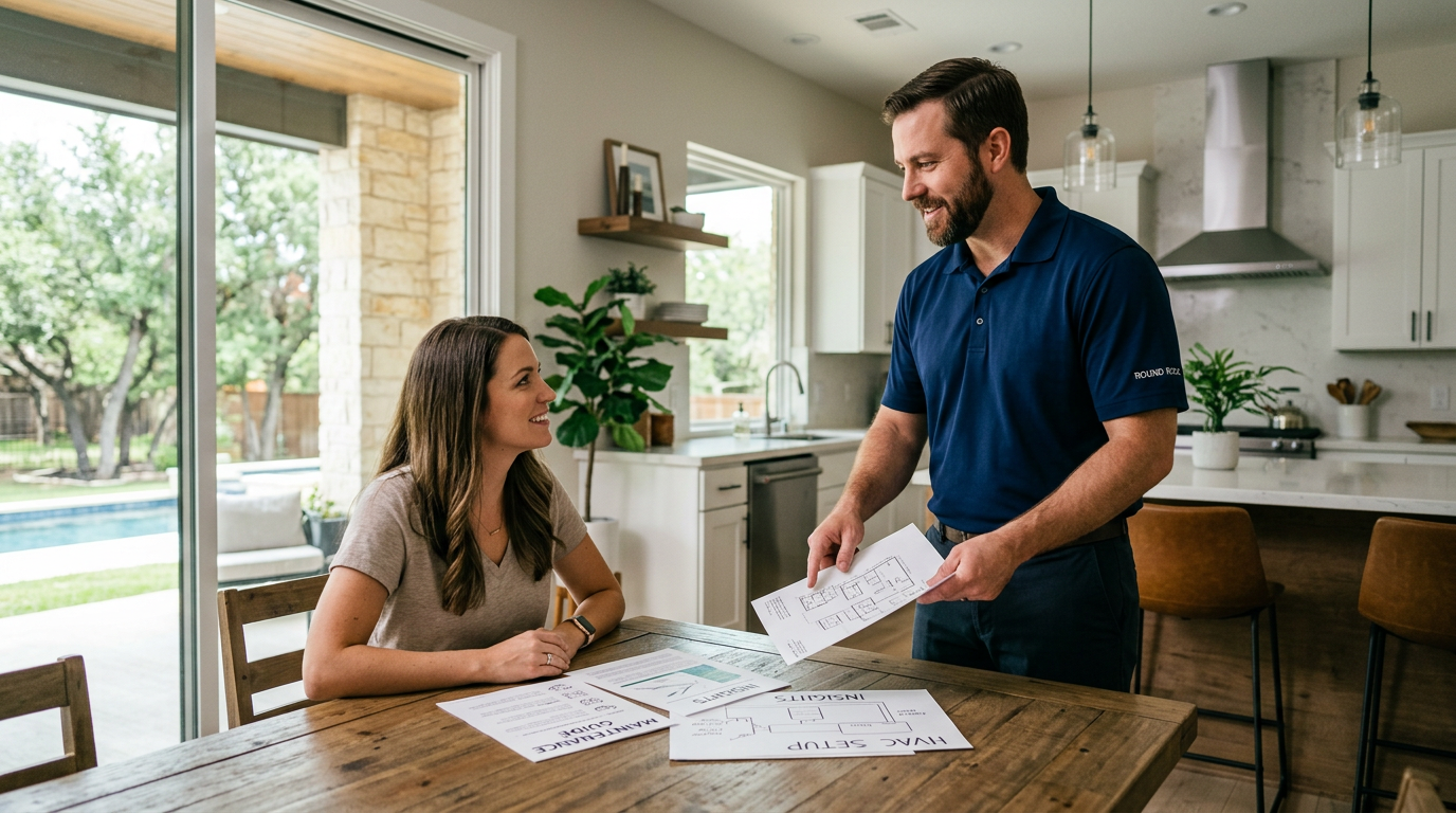 A professional team analyzes data charts on a digital tablet in a bright office environment